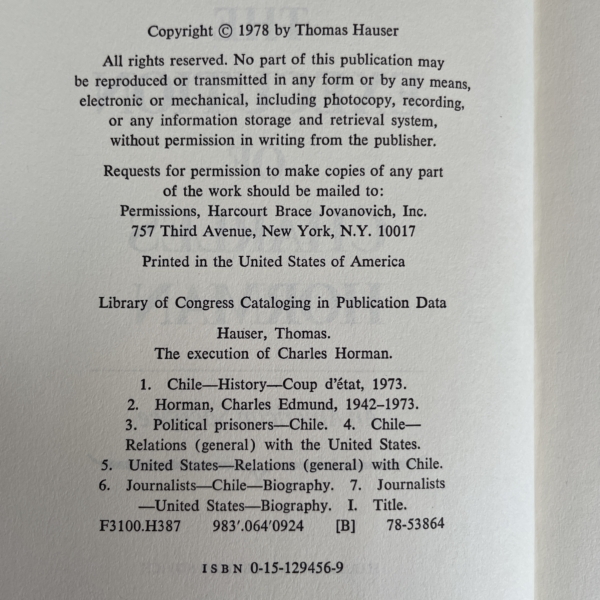 thomas hauser the exercution of charles norman first ed2