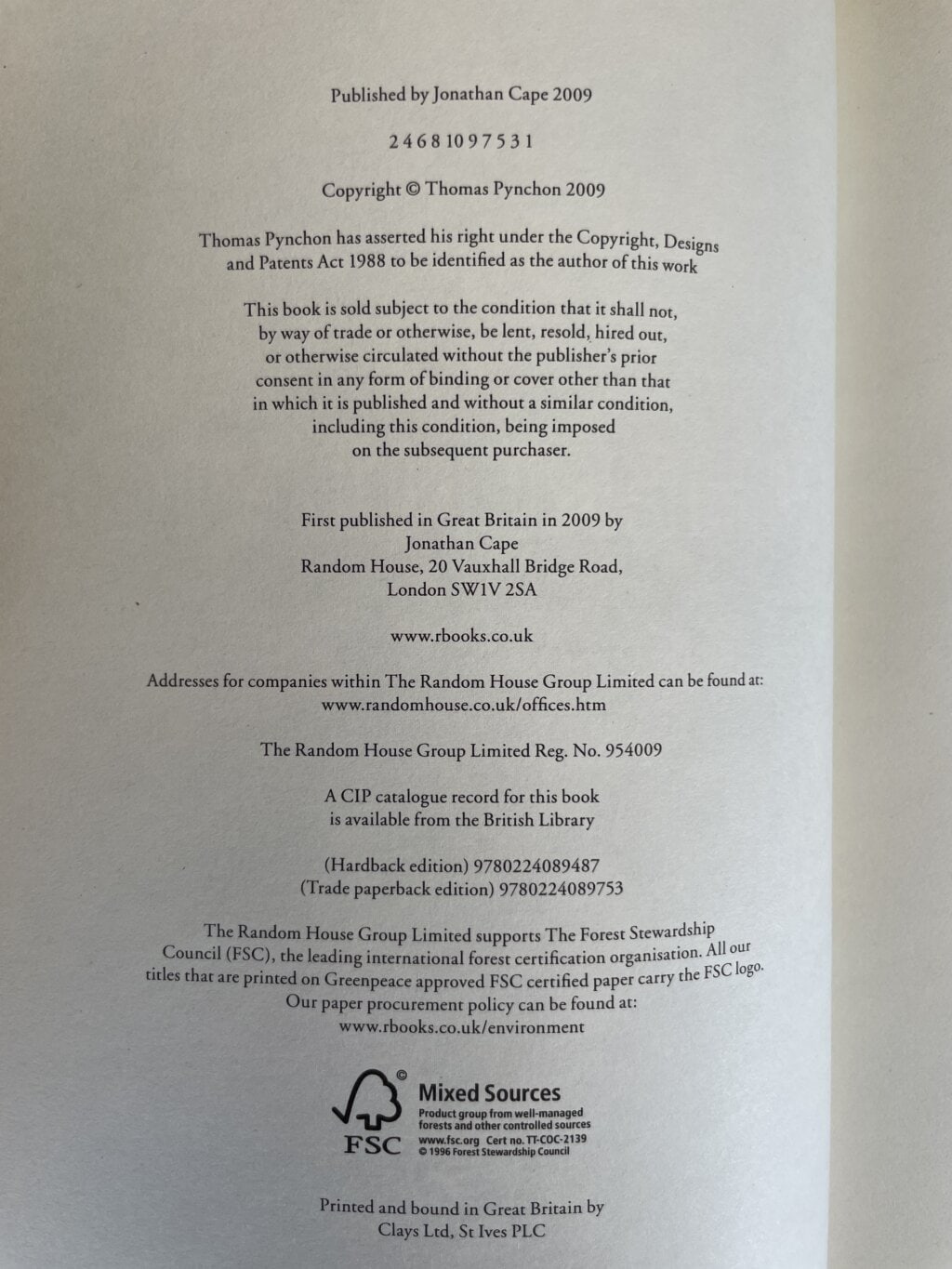 thomas pynchon inherent vice first ed2