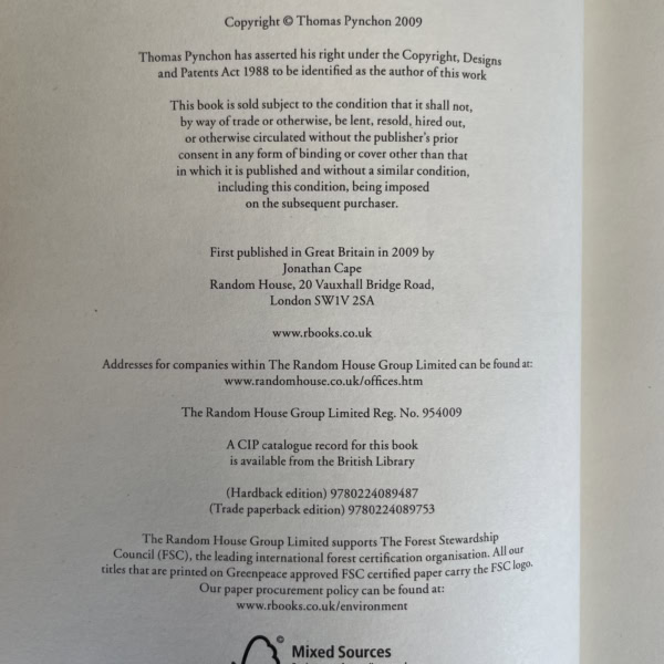 thomas pynchon inherent vice first ed2