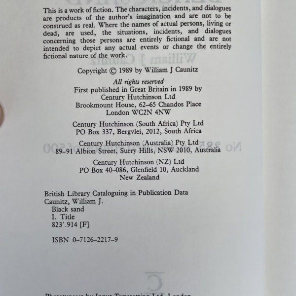 william j caunitz black sand proof2