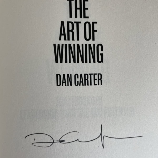dan carter the art of winning signed first 3