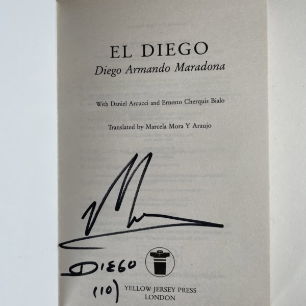 diego maradona el diego signed first 2