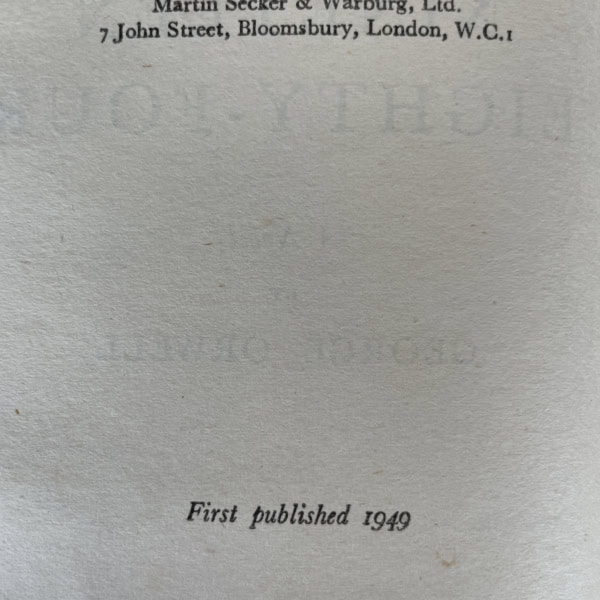 george orwell 1984 with wrapper 1st 2