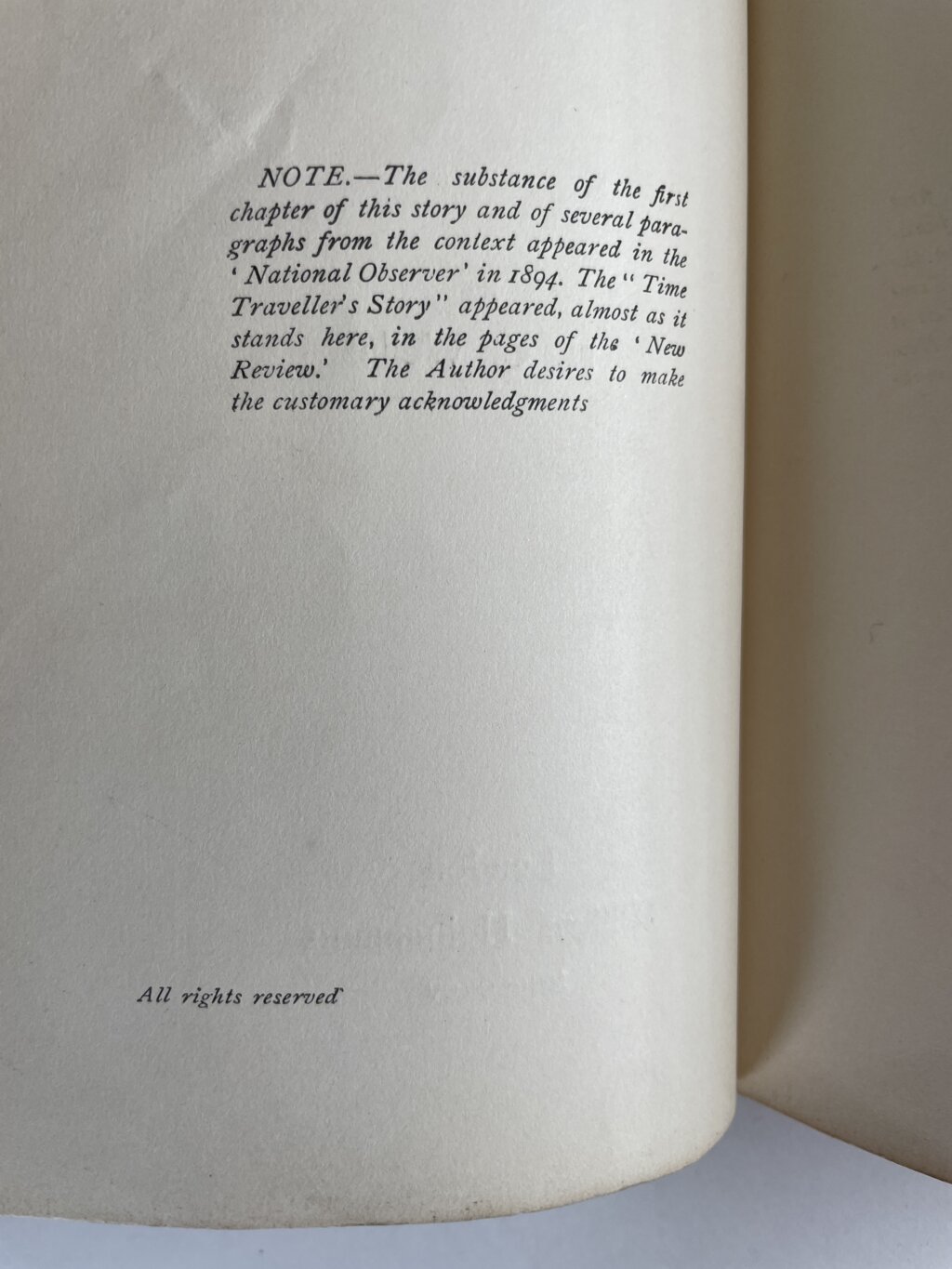 hg wells the time machine first 3