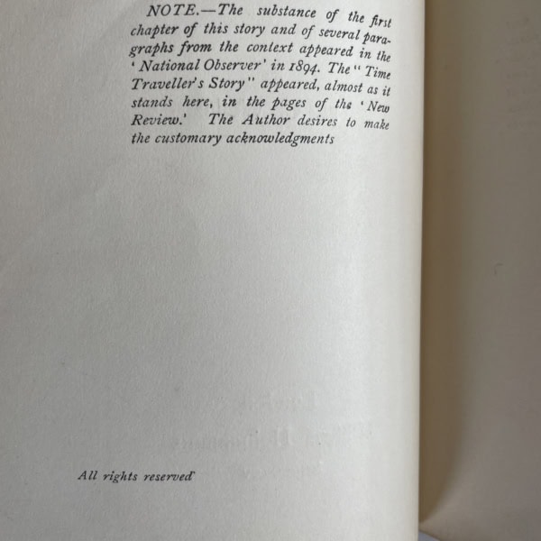 hg wells the time machine first 3