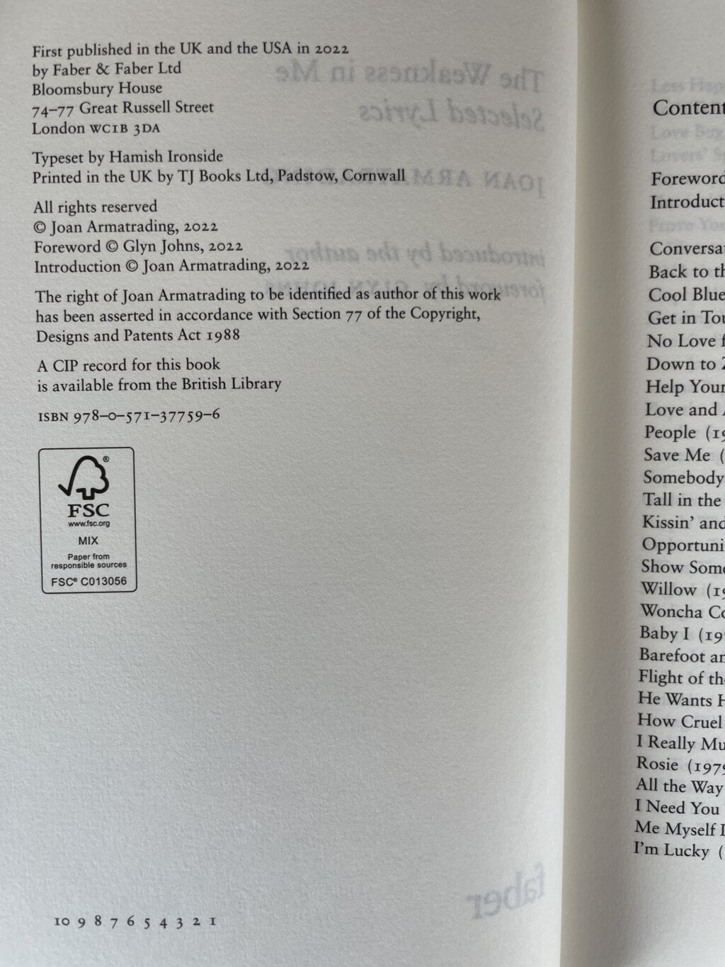 joan armatrading the weakness in me signed first 3