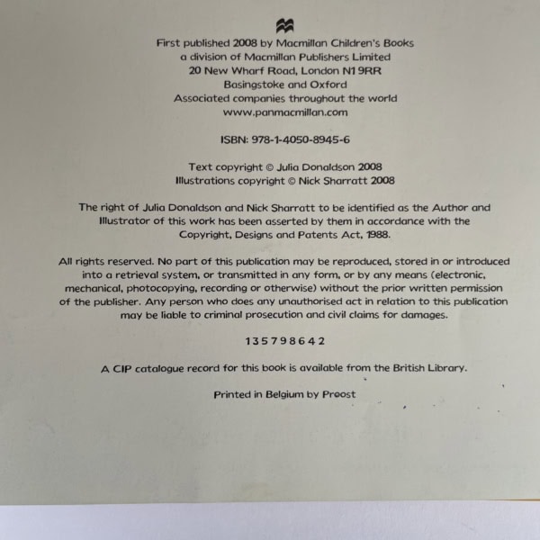 julia donaldson one mole digging a hole signed first 3