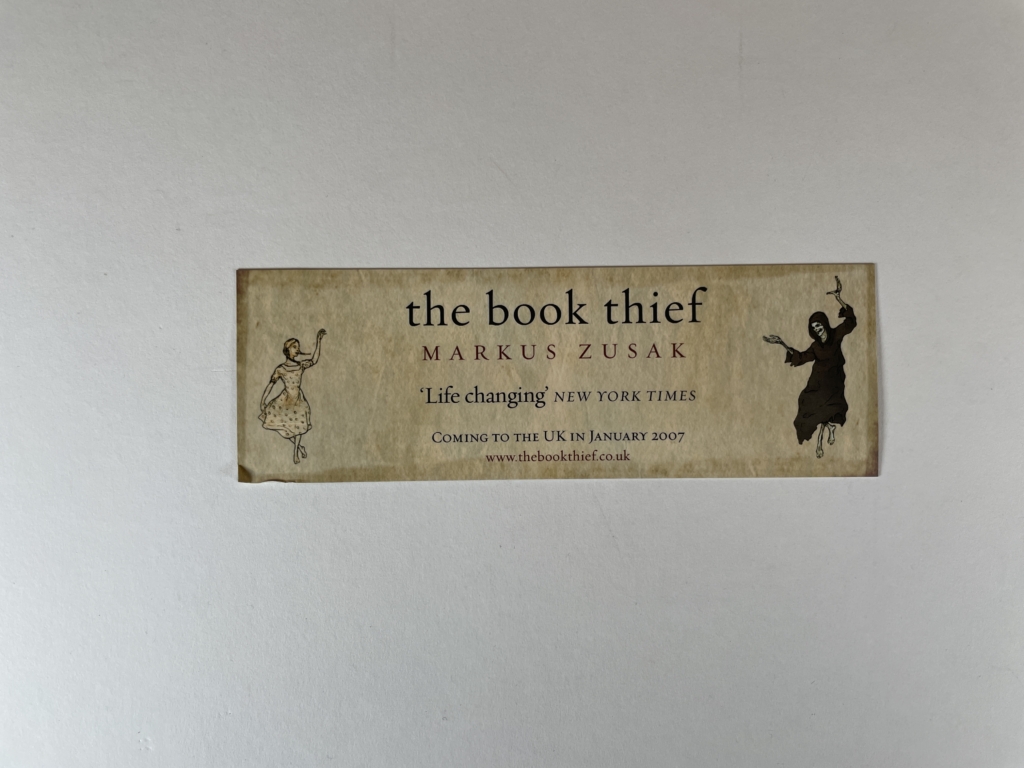 markus zusak the book thief first ed bookmark 5