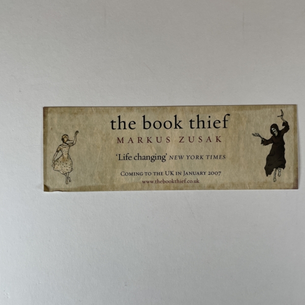 markus zusak the book thief first ed bookmark 5