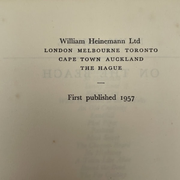 nevil shute on the beach first 2