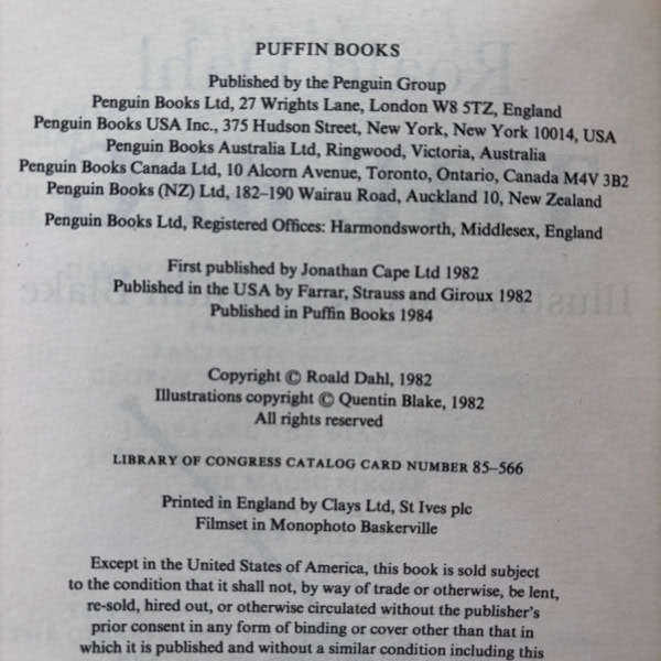 roald dahl bfg first pback 2