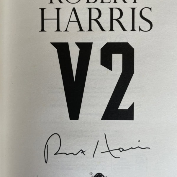 robert harris v2 signed first edition2