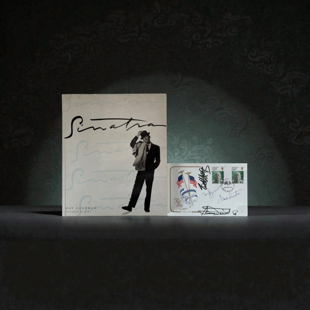 sinatra with signed stamps 1