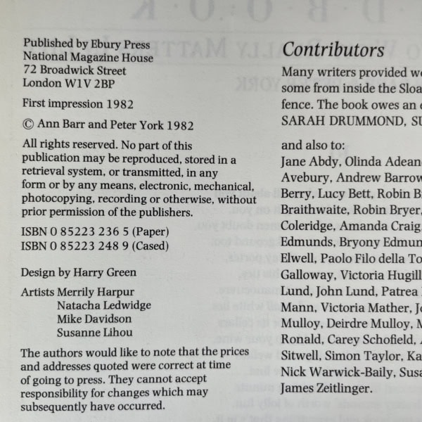 sloane ranger first edition2