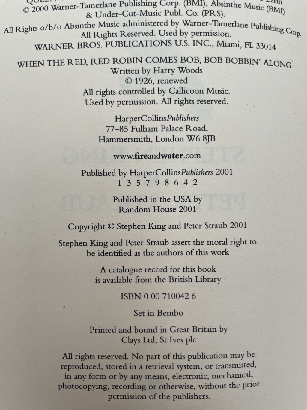 stephen king black house first uk 2