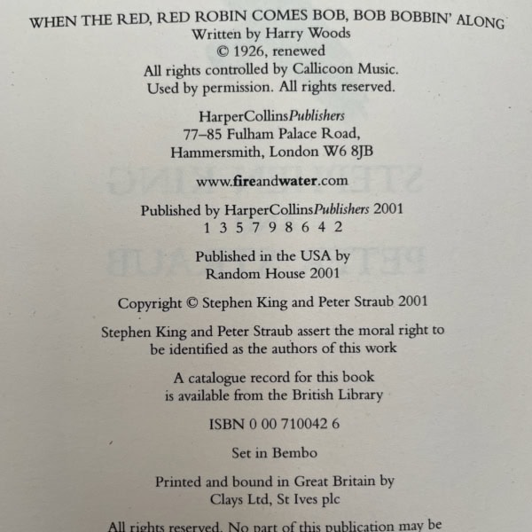 stephen king black house first uk 2