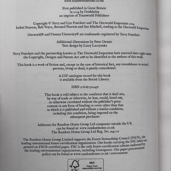 terry pratchett mrs bradshaws handbook first 2