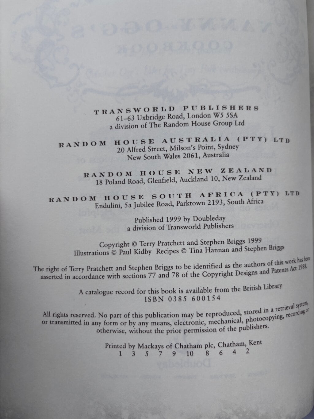 terry pratchett nanny oggs cookbook first 2