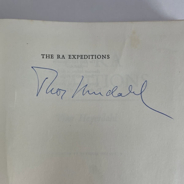 thor heyerdahl the ra expeditions signed first 2