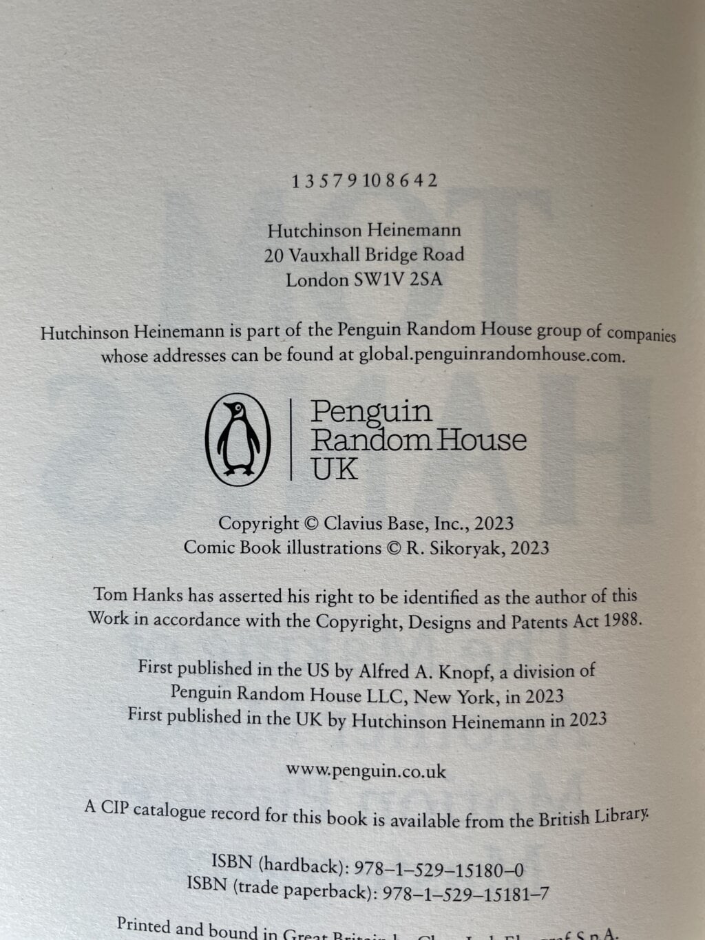 tom hanks signed first ed3