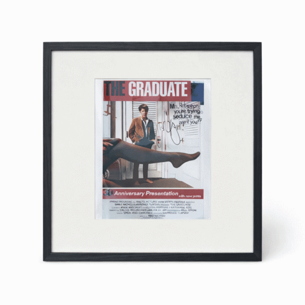 Dustin Hoffman - The Graduate - Rare Signed Small Film Poster