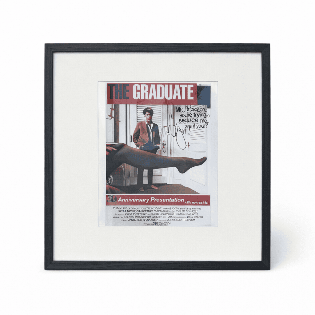 Dustin Hoffman - The Graduate - Rare Signed Small Film Poster Dustin Hoffman - The Graduate - Rare Signed Small Film Poster