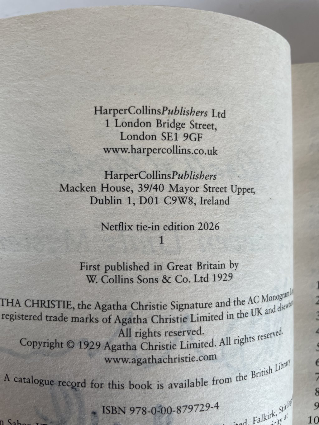 agatha christie seven dials multi signed 2