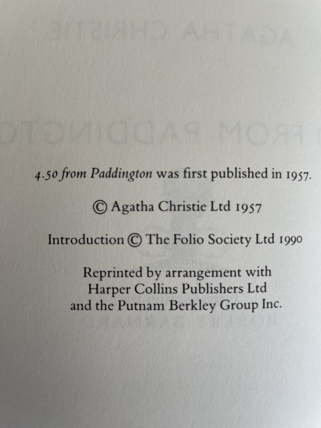 agatha christie train double first folio3