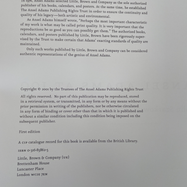 ansel adams at 100 first 4