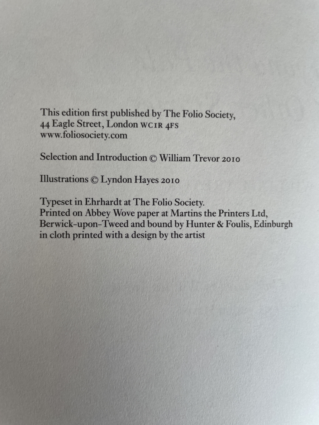 beyond the pale and other stories folio2