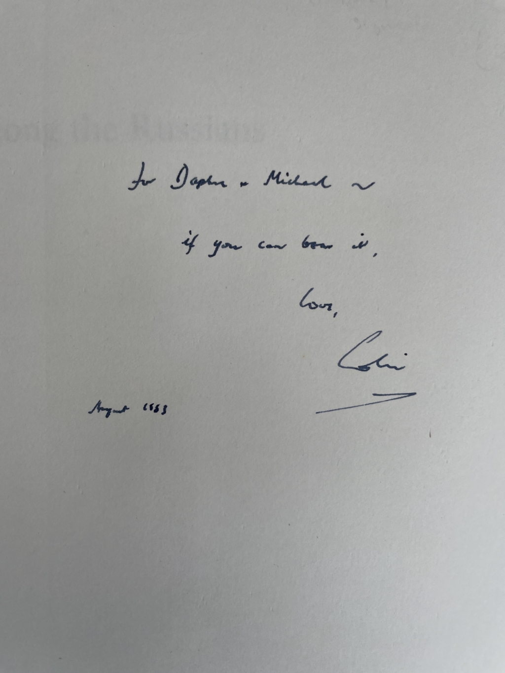 colin thurbon among the russians signed first edition2