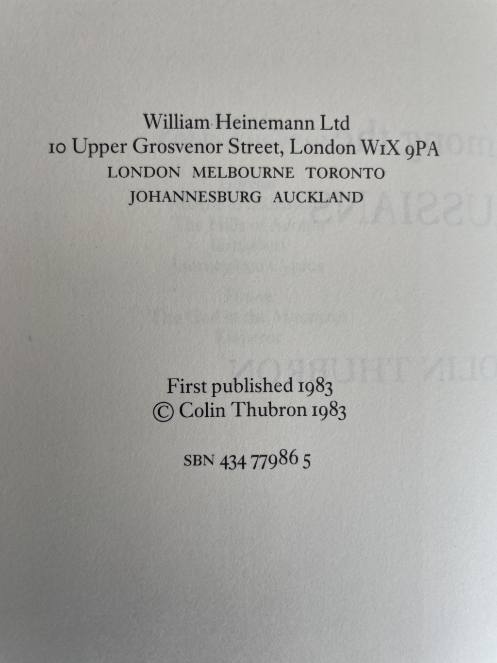 colin thurbon among the russians signed first edition3