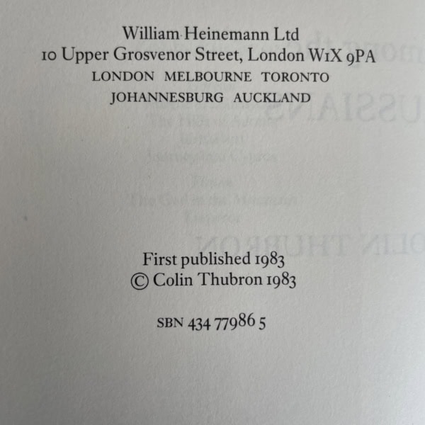 colin thurbon among the russians signed first edition3