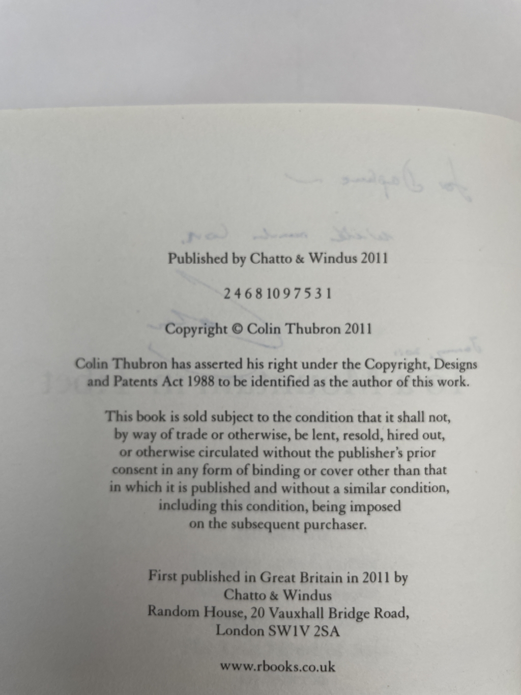 colin thurbon to a mountain in tibet signed first edition3