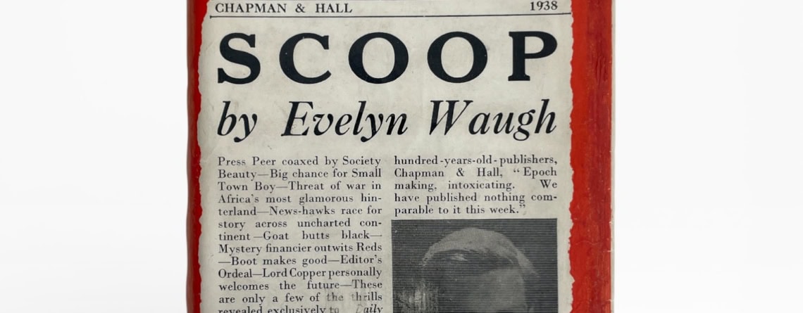 evelyn waugh scoop signed first 1