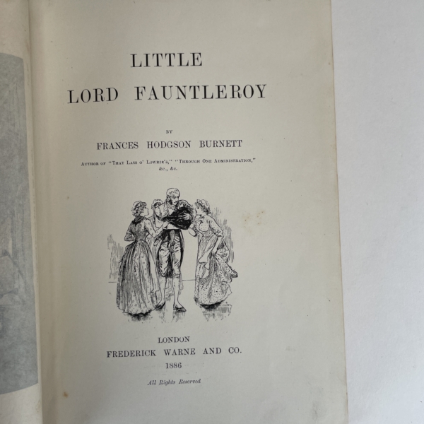 fh burnett little lord fontleroy first ed2