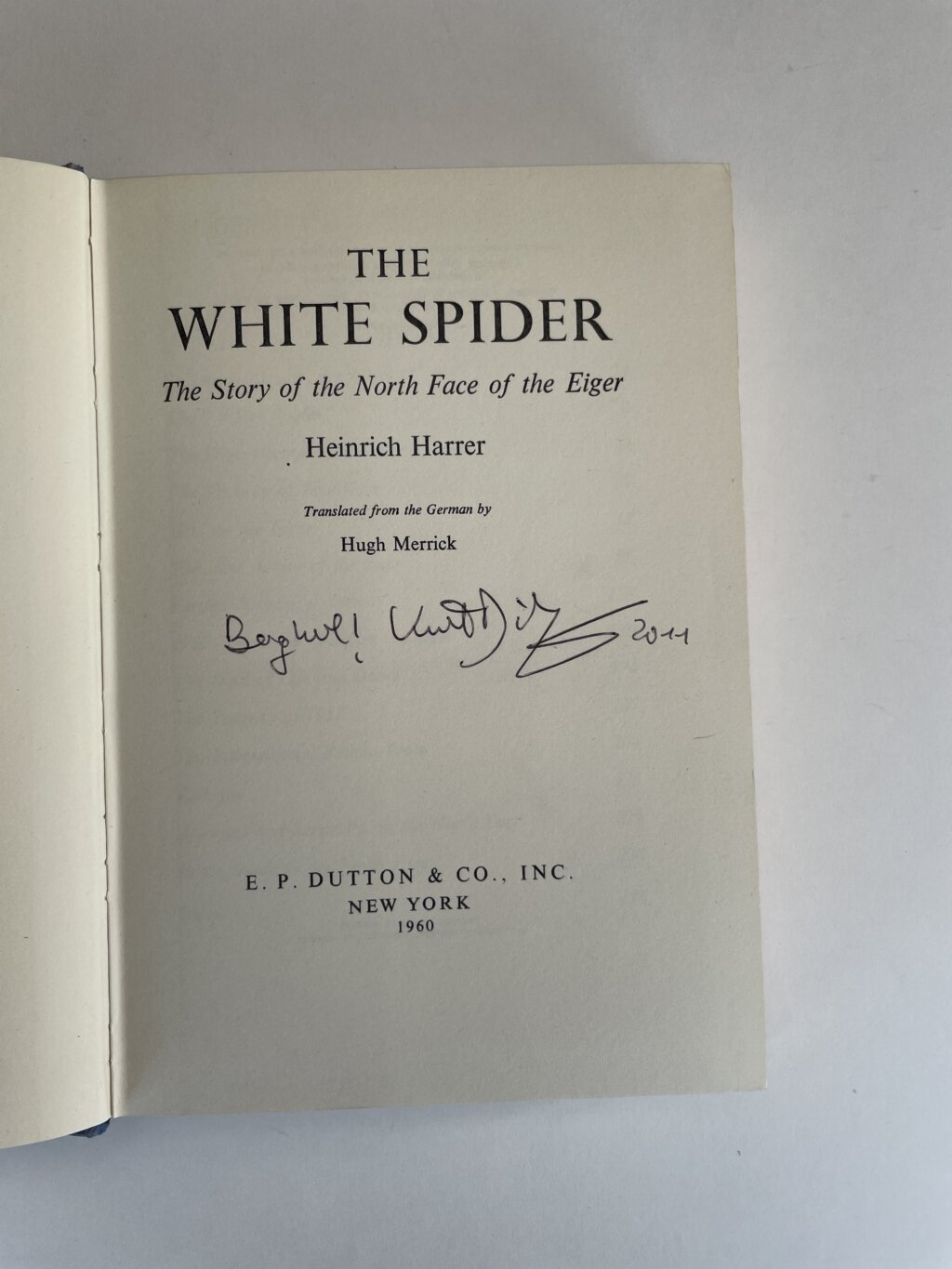 heinrich harrer the white spider signed first 2