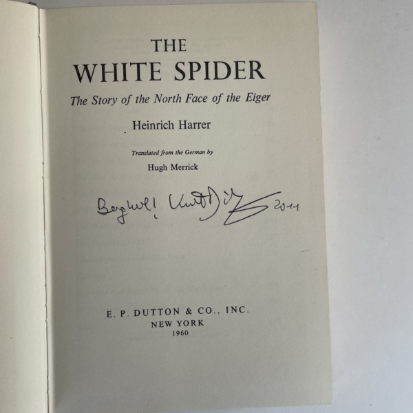 heinrich harrer the white spider signed first 2