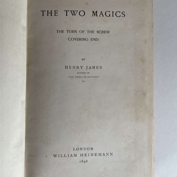 henry james the two magics first edition2