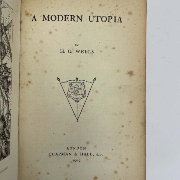 hg wells a modern utopia first edition2