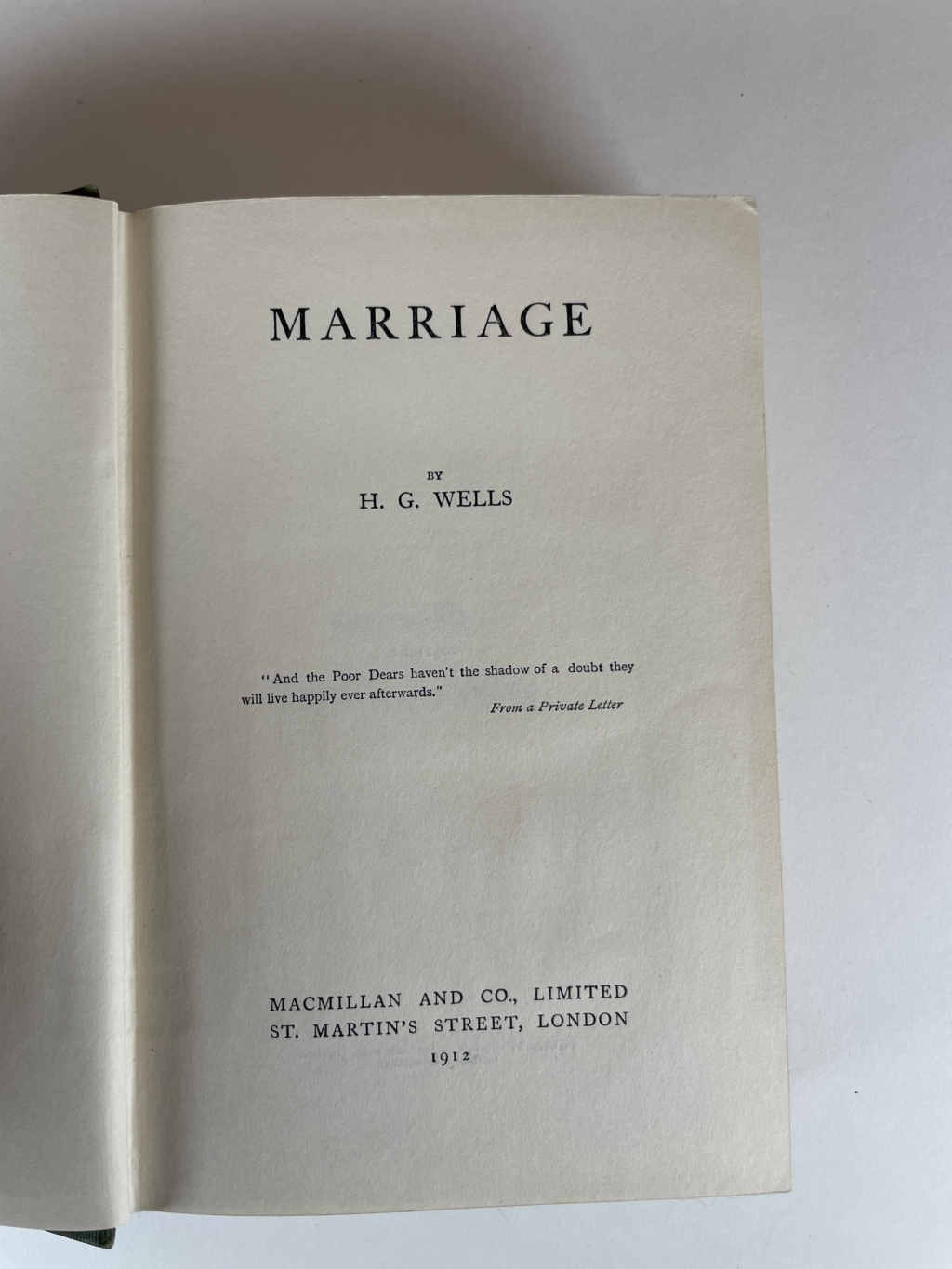 hg wells marriage first 2