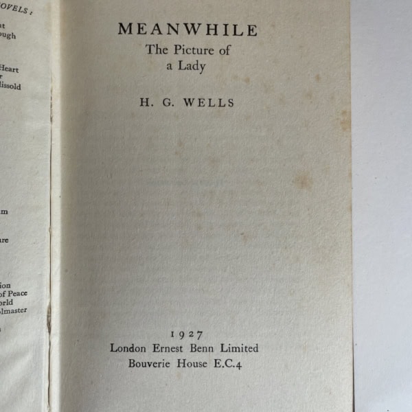 hg wells meanwhile first 3