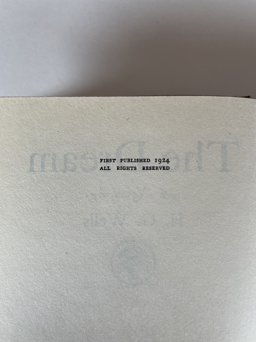 hg wells the dream first 3