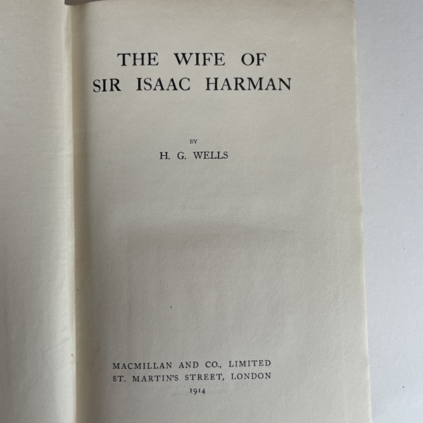 hg wells the wife of mr issac harman first 2 Copy