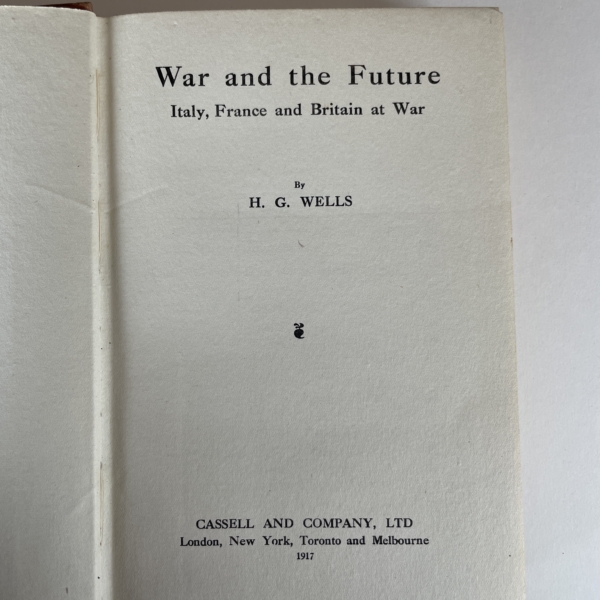 hg wells war and the future first 2