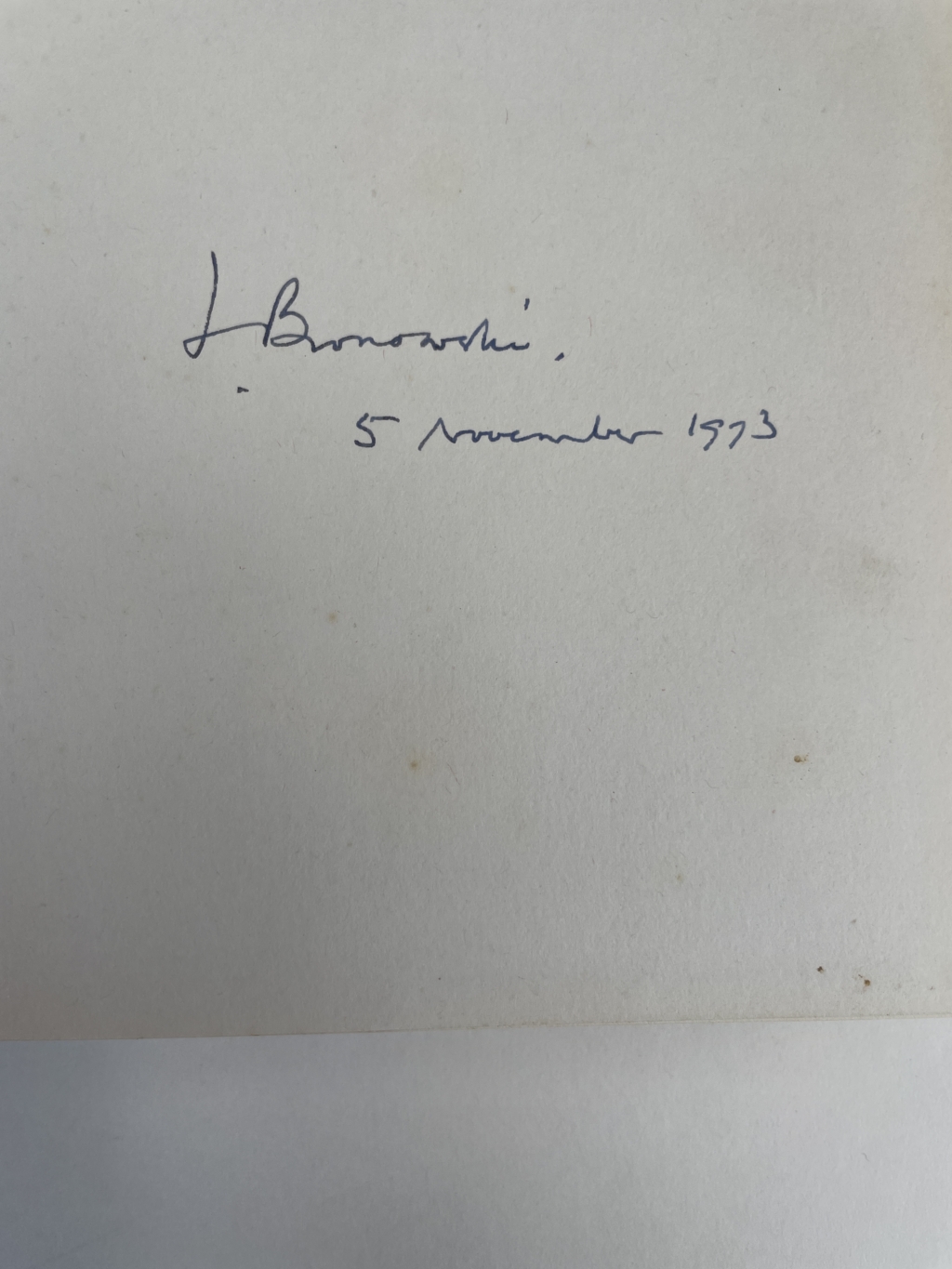 j bronowski the ascent of man signed first 2