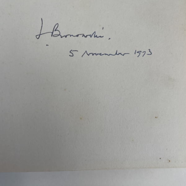 j bronowski the ascent of man signed first 2