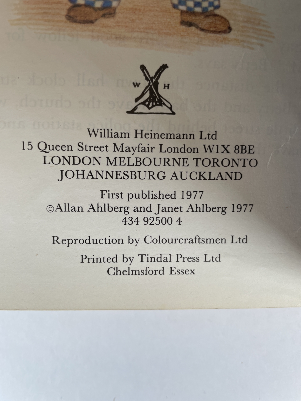 janet and allan ahlberg burglar bill first 2