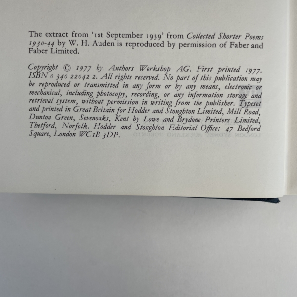 john le carre the honorable schoolboy signed first3