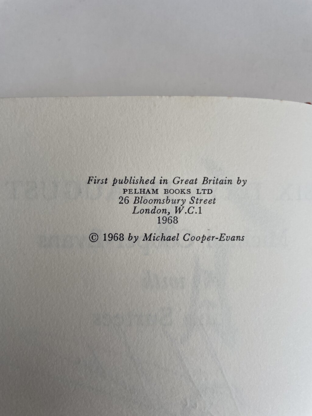 john surtees six days in august signed first3